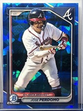 Jose Perdomo 2024 Bowman Chrome Sapphire Image Variation #BCP-220 Braves