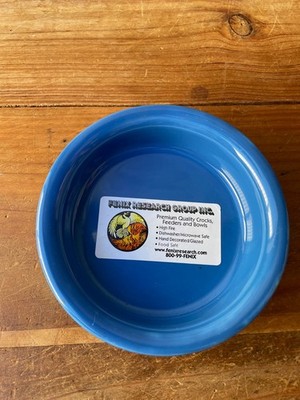 NWT Vintage Fenix Research #3 Light Blue USA Pottery Food Water Bowl 5''