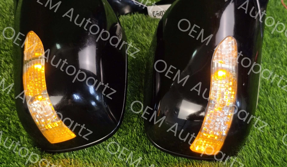 Par de espejos retrovisores laterales Lexus LS430 2001-2006 con luces LED L & R OEM JDM usados Foto 3 de 4