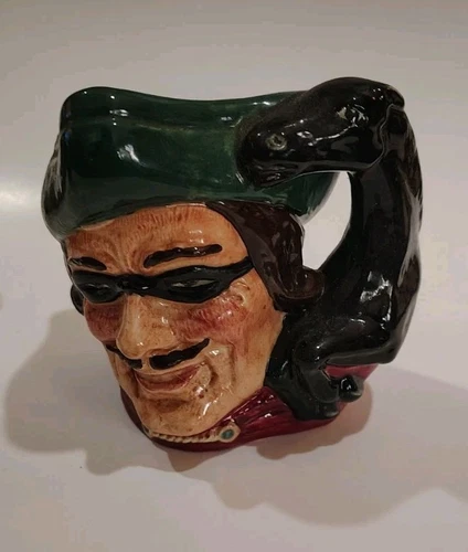 VINTAGE Royal Doulton Dick Turpin D6528 Large Character Toby Mug Jug 7” 1959