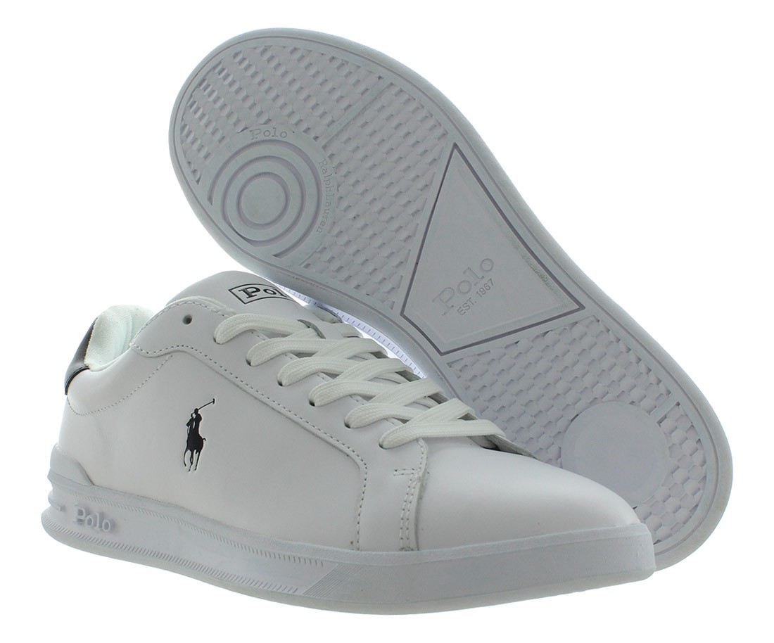 Мужские туфли Polo Ralph Lauren Heritage Court II Размер 8, Цвет: Белый/черный