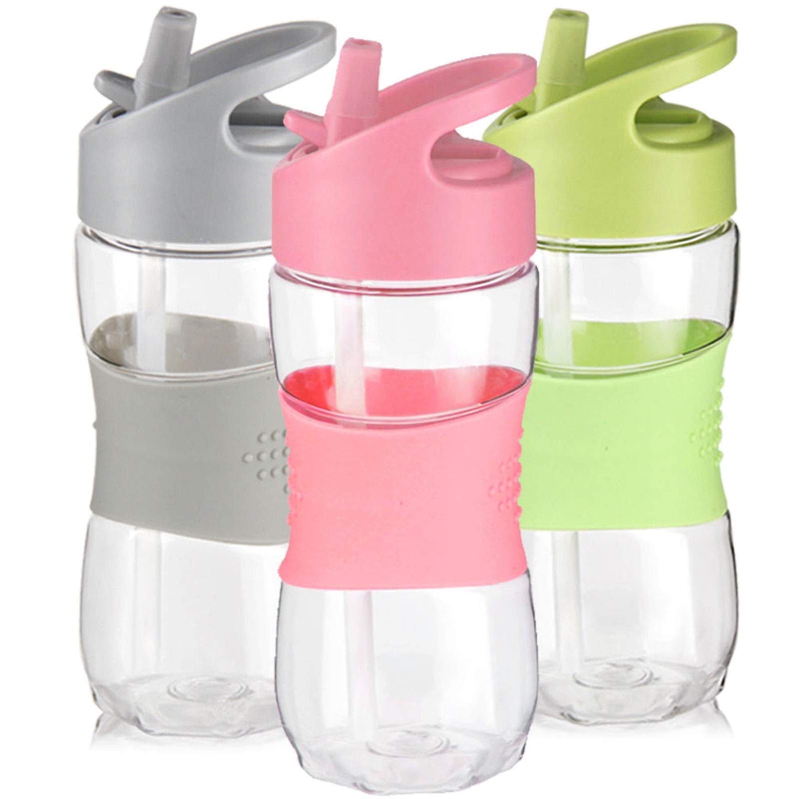 With Straw Cap 12 Oz Portable Leak-proof Tritan Small...
