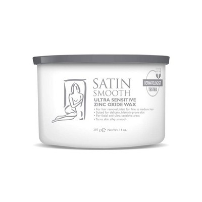Satin Smooth Ultra Sensitive Zinc Oxide Wax, Hair Removal for Fine to Medium ...