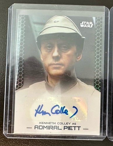 2014 Topps UK Star Wars Perspectives Kenneth Colley as Admiral Piett Autograph