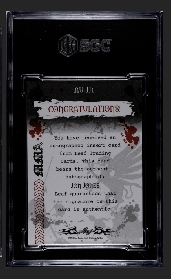 Carte Autographiée 2010 Leaf MMA Red #AUTH1 – Takayo Hashi – Gradée