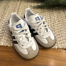 Adidas Samba OG EI I Cloud White Core Black Low Top Shoes GZ8347 Size 5K