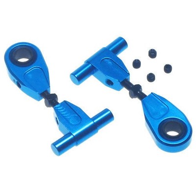 YEAH RACING - BLAUE ALUMINIUM QUERLENKER VORNE EINST. TAMIYA # TT02-003BU