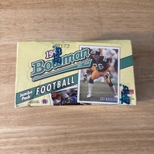 1993 Bowman Football Factory Sealed Jumbo Box Bledsoe + Bettis Rookies