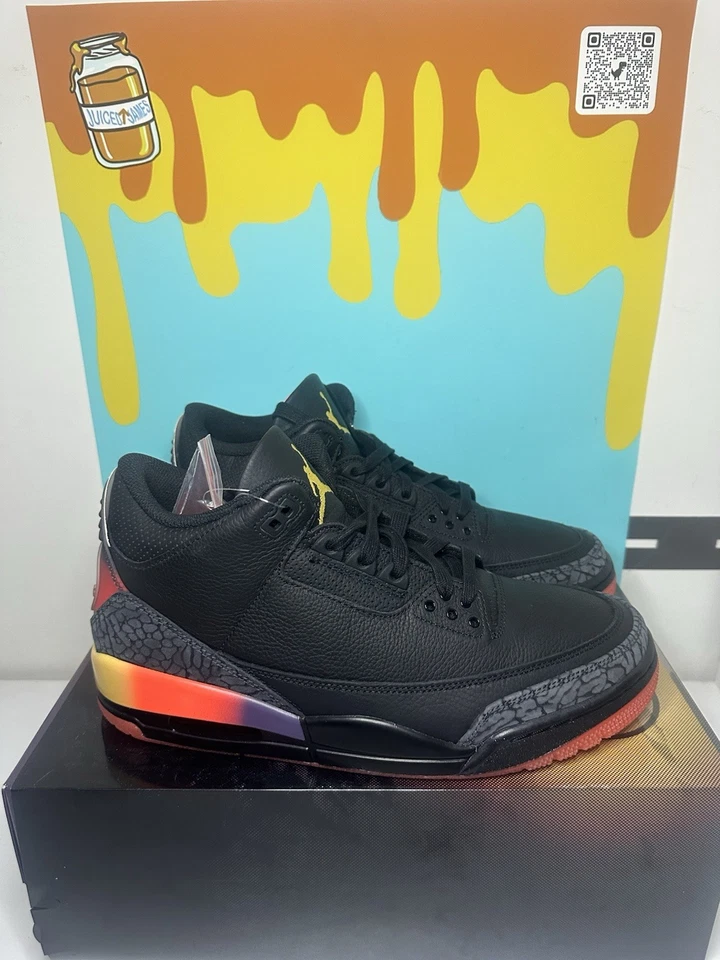 Jordan 3 Retro x J. Balvin RIO, Size 10 BRAND NEW - image 4 of 4
