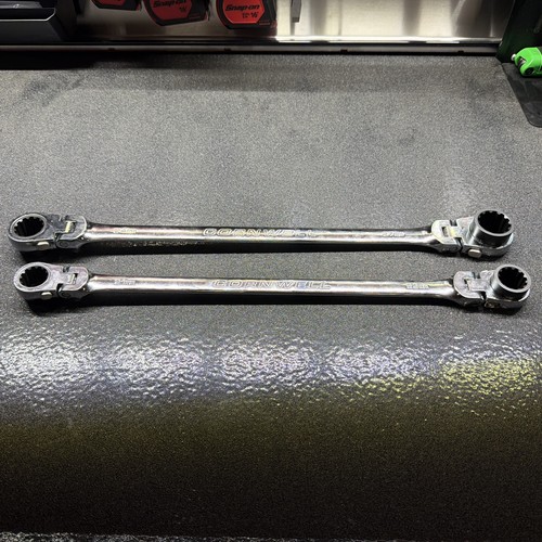 Cornwell CRWLF2MSB - 2 Piece 120-Tooth Metric Extra-Long Flex Ratcheting Box