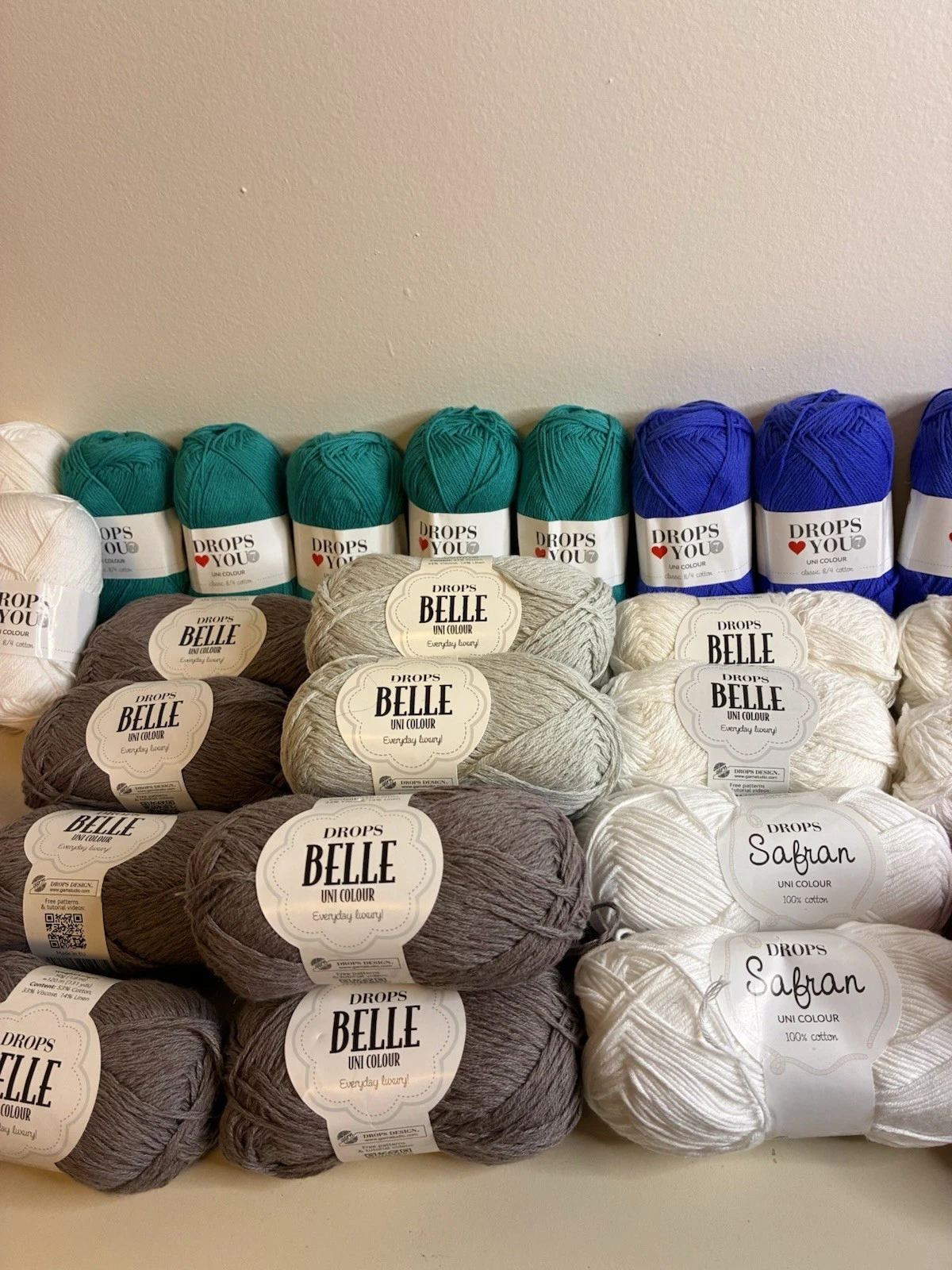 LOT OF 44 Drops Yarn Assorted Cotton Saffron image 3