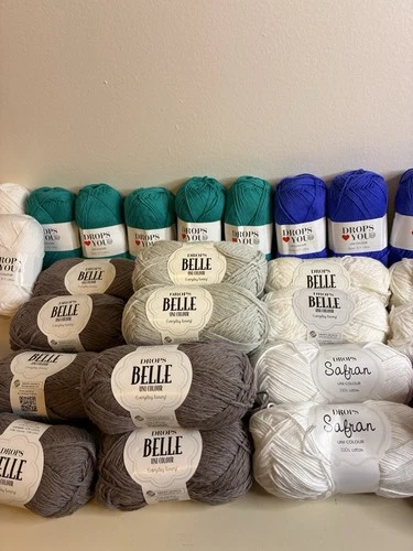 LOT OF 44 Drops Yarn Assorted Cotton Saffron image 3