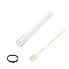 Patio Heater Glass Tube Replacement 49.5" Tall 4" Diameter with Ring and Sponge