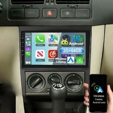 Für VW Bora Golf 4 MK4 1J1 1J2 Carplay Autoradio Android 15 GPS WIFI RDS 2+64GB