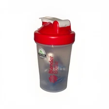 BlenderBottle Classic Shaker Bottle, 2 Pack 20 Oz BPA Free Water Bottle-Red NEW