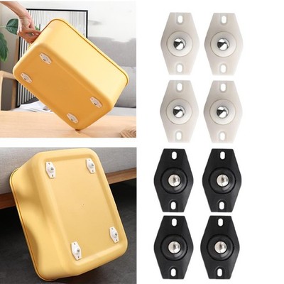 4x Paste Pulley Caster Pulley Roller praktisch für Möbelschrank Home