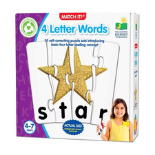 The Learning Journey International Match It - 4 Letter Words Board Games