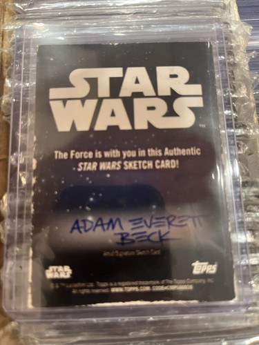 Principessa Generale Leia Organa 2025 Topps Chrome Star Wars Schizzo 1/1 di Adam Beck - Foto 2 di 2