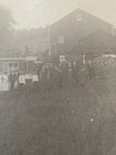 1900s Large Family Reunion Photo Farmhouse Bank Barn Bicycle Horse Mated bc — photo 8