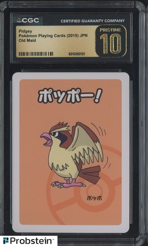 2019 Pokemon Playing Cards Japanese Old Maid Pidgey CGC 10 PRISTINE