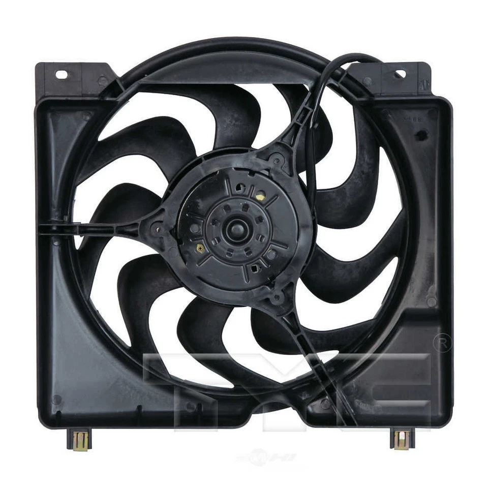 Conjunto duplo de radiador e ventilador condensador TYC 620560 serve para 97-01 Jeep Cherokee - Imagem 2 de 3