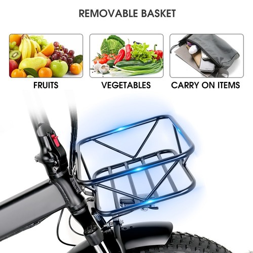 20 zoll Elektrofahrrad Fatbike Klappbar E-Bike E-Faltrad 15Ah 48V Bis 120kg - Bild 3 von 16