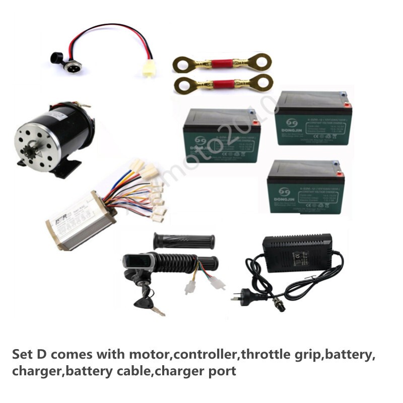 800W 36V Brush Electric Motor Controller Kit Scooter MX350 Go Kart Tricycle Quad
