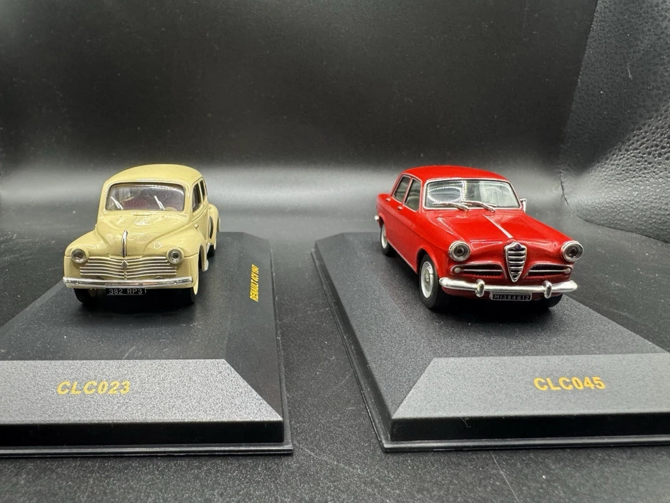 ALFA ROMEO GIULIETTA BERLINA 1956 e RENAULT 1947 4cv IXO 1:43 - Immagine 3 di 4