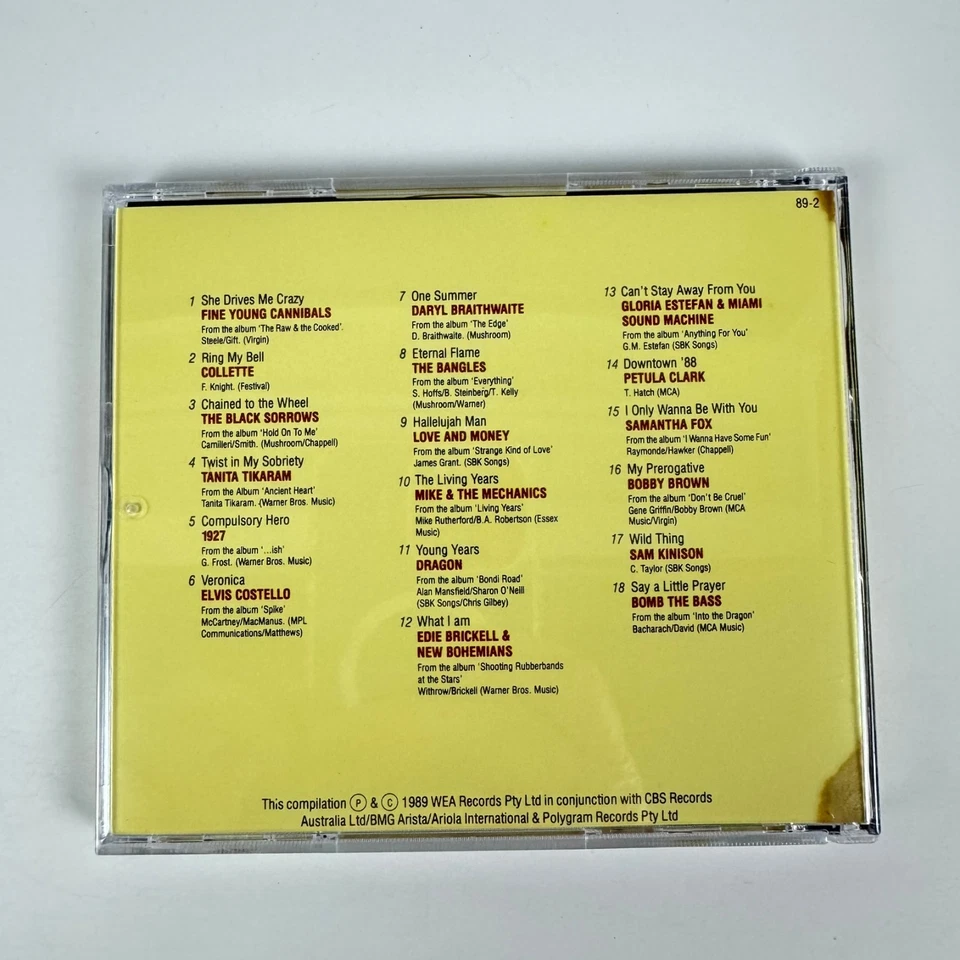 Hits '89 Now Volume 2 by Various Artists (CD 1989) 18 tracks new case - Imagem 4 de 4