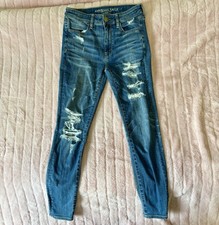 American Eagle High-Rise Distressed Jegging Jeans - Size 6 Regular