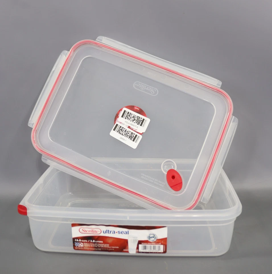 Sterilite 16 Cup Rectangle Rocket Red - Image 4 of 4