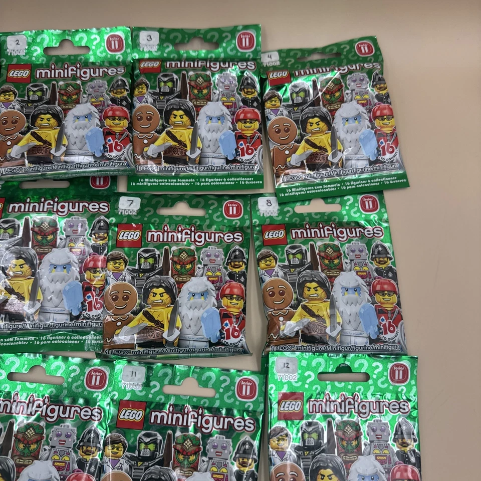 Lego Conjunto Completo de Série 11 Minifiguras Colecionáveis 71002 - Novo Selado 16 CMF - Imagem 3 de 4