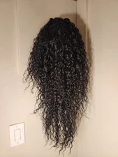 Soprano Cosplay Wig L613 Color Black Style Curly Synthetic Hair + Wig Shake N Go