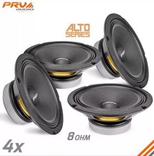 4x PRV 8" Midbass Speakers 8MB450-4 Car Audio 4 Ohm 1800 Watts