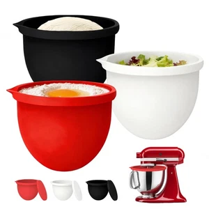 4.5/5QT Silicone Bowl Liners for KitchenAid Tilt-Head Stand Mixer, 3 Liners w...