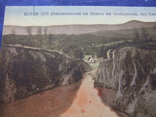 Alte AK "ROTER SEE(Naturseltenheit),Bilstein,Großalmerode.Bez.Cassel" 20er J. - Bild 2 von 3