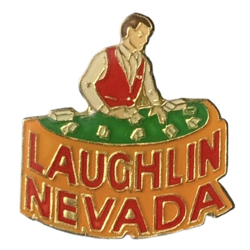 Vintage Laughlin Nevada Casino Card Dealer Travel Souvenir Pin eBay
