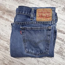 Levis 517 Jeans Mens 36x32 Blue Denim Bootcut Cowboy Western Workwear Cotton