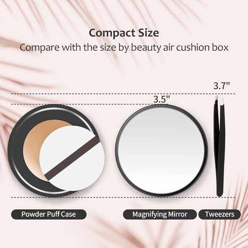 20X Magnifying Mirror 20X Powerful Suction Cup Travel Makeup Mirror Compact - Picture 2 of 8