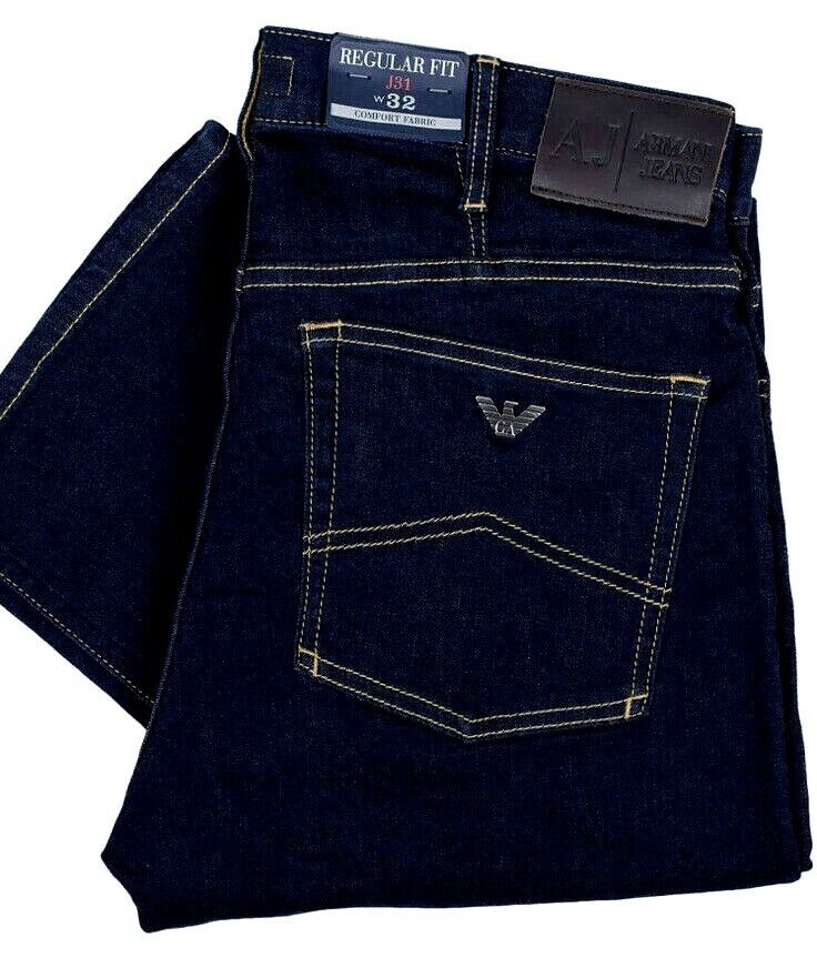 plus Vær tilfreds software NEW EA7 Emporio Armani J31 Jeans 06J31 Regular Fit High Waist Denim RRP£110  SALE | eBay