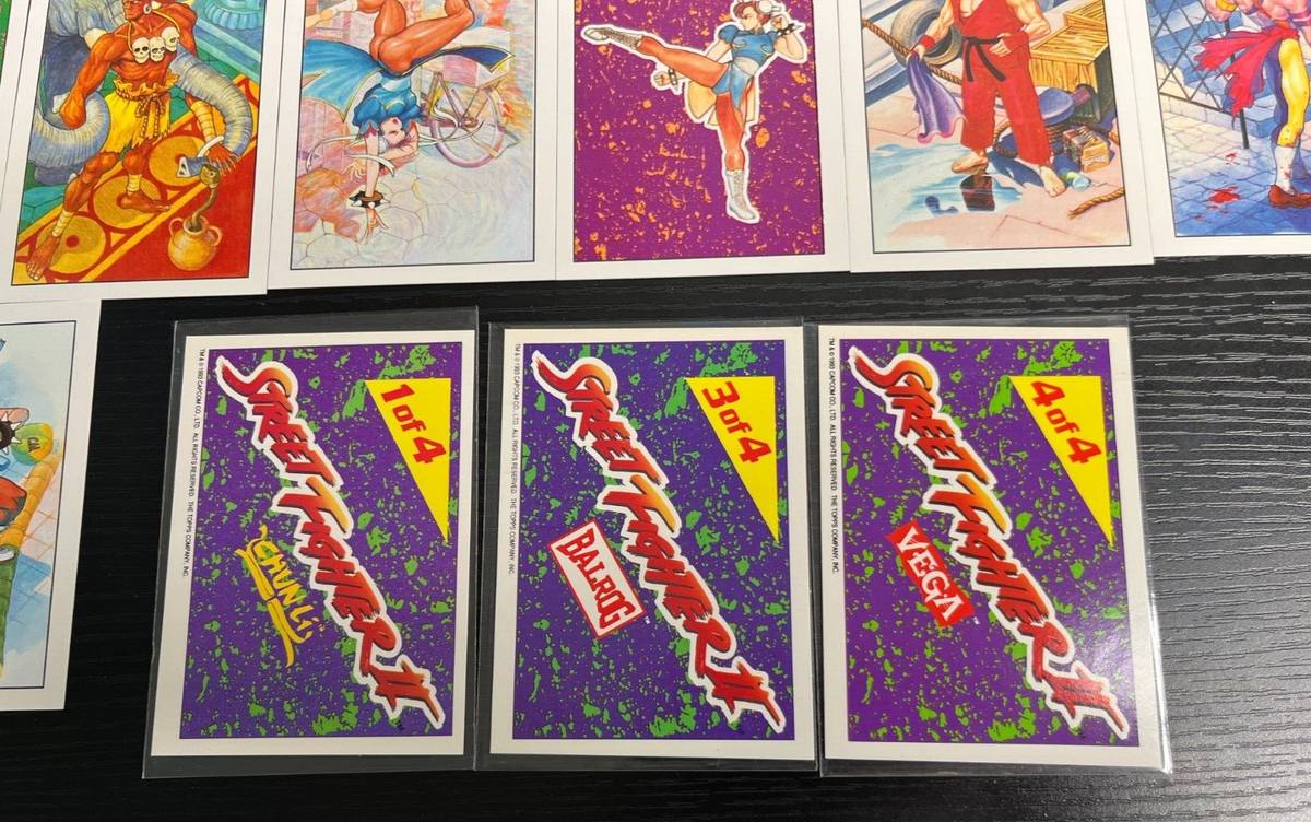 1993 Topps Street Fighter 2 Complete 88 Card Set+3 foil cards