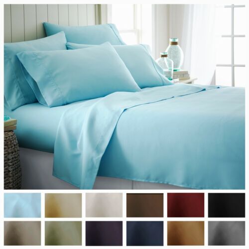 Kaycie Gray Basics Softest Microfiber 6PC Sheets Set Deep Pocket