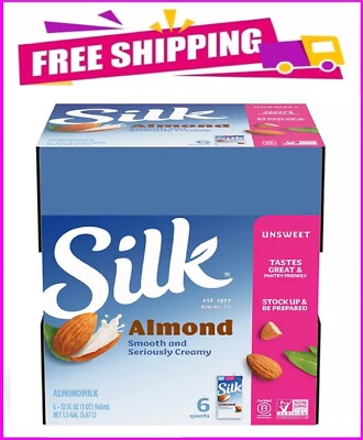 Silk Unsweetened Almond Milk (32 fl. oz., 6 pk.)