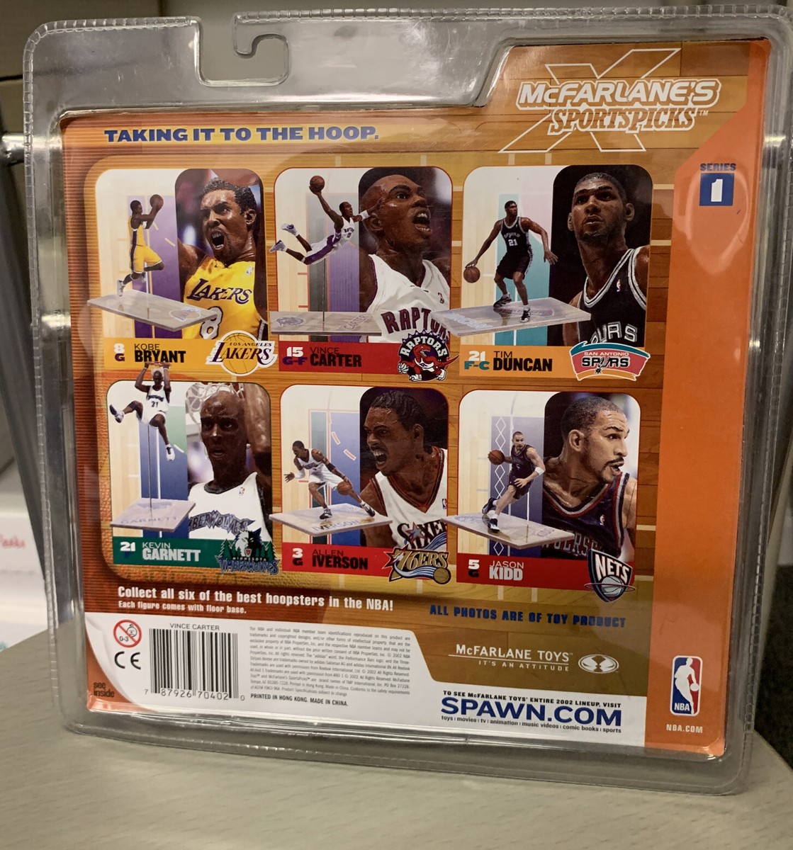 2002 McFarlane's Sports Picks - Vince Carter Figure, Brand New