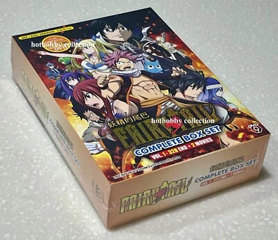 Fairy Tail (VOL.1 - 328 End + 2 Movies) ~ All Region ~ FULL ENGLISH DUBBED ~ DVD