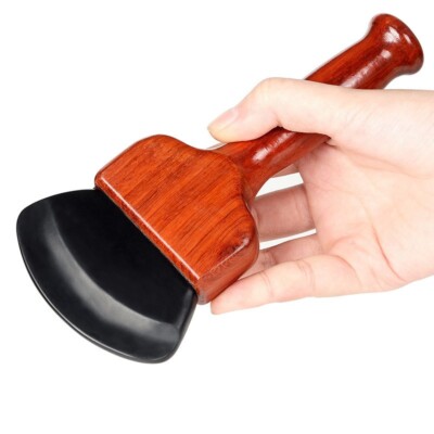 Electric Hot Bian Stone Dai Mai Tong Gua Sha Board Warm Moxibustion Tool 电热砭石带脉通