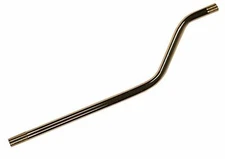 8 Inch Long Threaded Lamp Fixture Rod, 2 In Offset Bent Pipe, 1/8 IP Steel, 5 pk