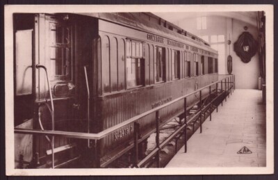 CP '' Forêt de Compiègne '' Le wagon du Maréchal Foch