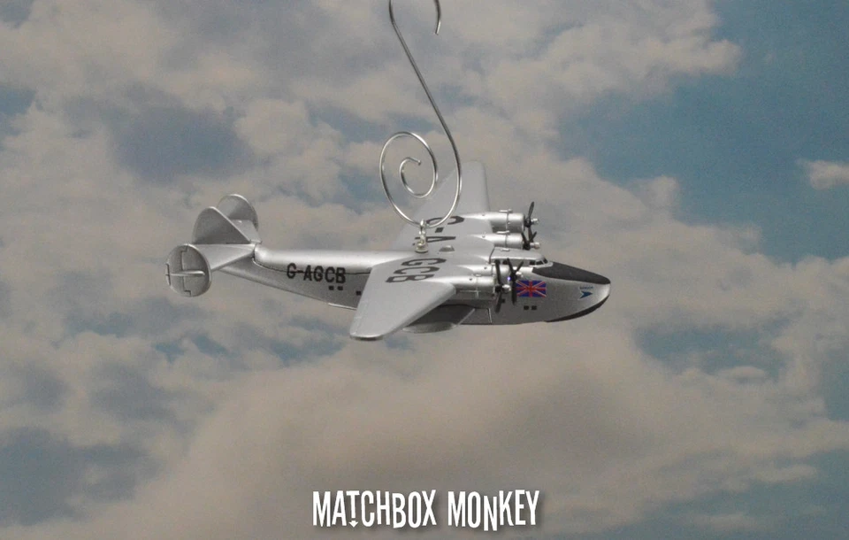 Boeing 314 Clipper Bangor Seaplane Boat Plane Christmas Ornament Airplane BOAC - Image 2 of 4