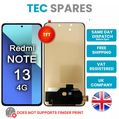 Écran LCD Pour Xiaomi Redmi Note 13 4G - 6.67" - Kit De Réparation Complet - Remplacement Écran Tactile (Noir)